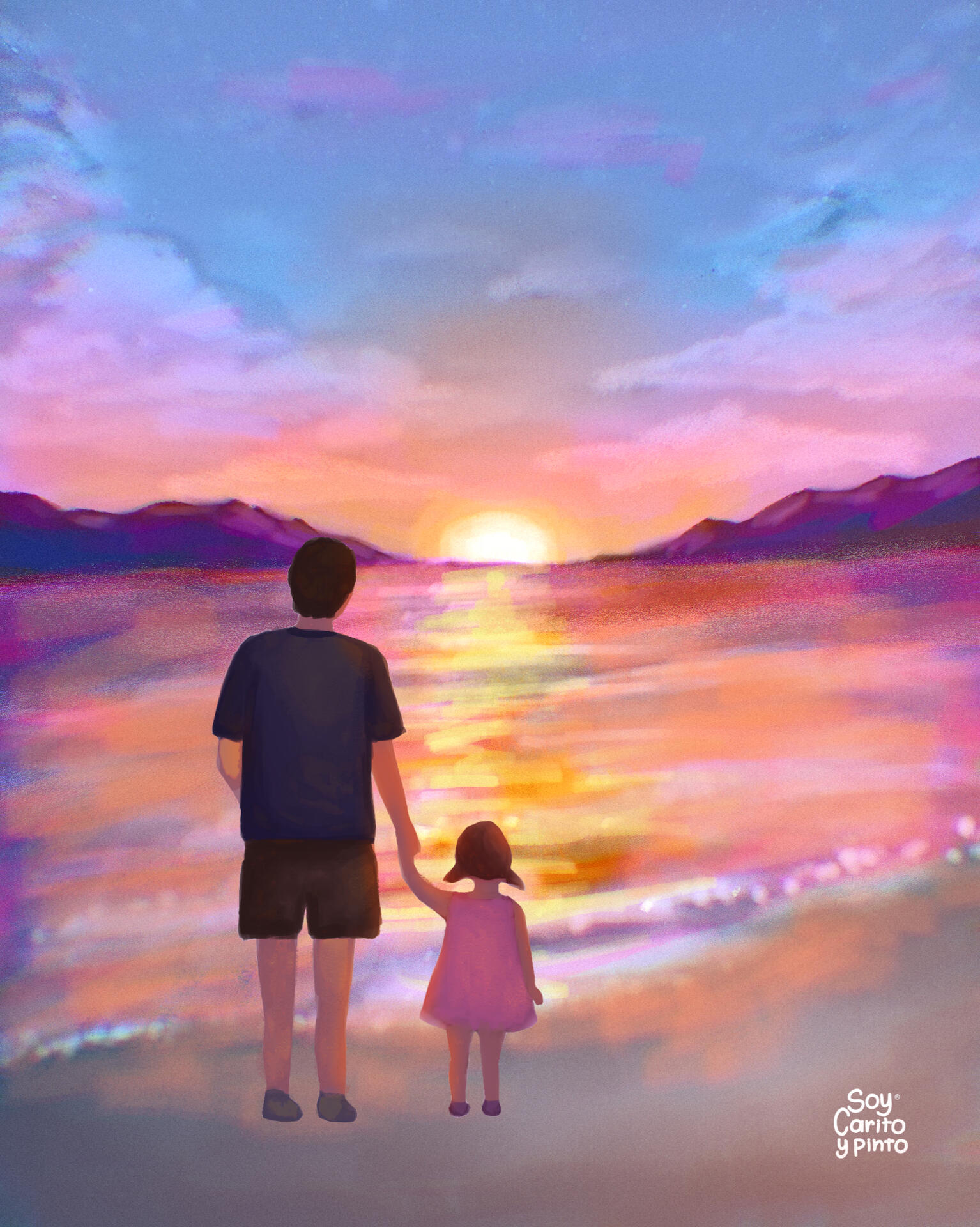 Fuimos (2025). Pintura digital sobre Canvas de algodón. Expo: Mujeres Saladas.