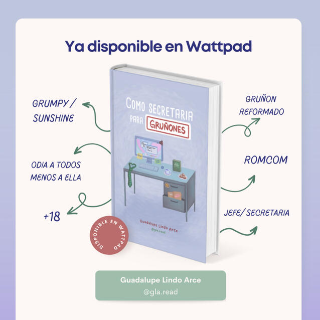 Portada novela: Como secretaria para gruñones
