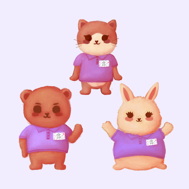 Diseño de personajes para Algo Bonito Mx